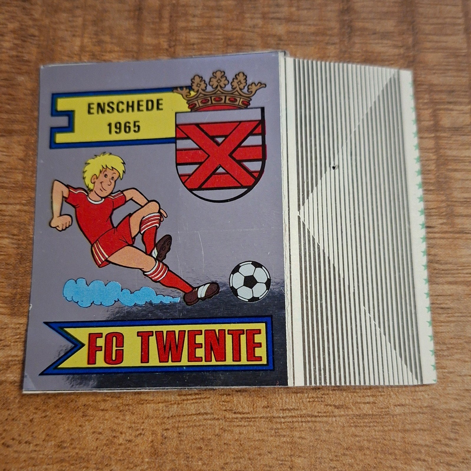 FC Twente Embleem Panini Voetbalplaatje 1981 nr. 253 (knip), Ophalen of Verzenden, Gebruikt, F.C. Twente, Poster, Plaatje of Sticker