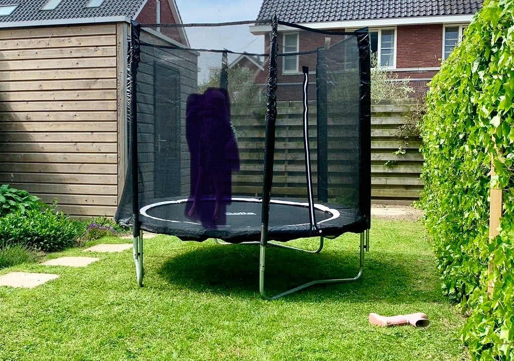Salta Combo Trampoline 213 cm - Zo goed als nieuw, Kinderen en Baby's, Speelgoed | Buiten | Trampolines, Ophalen, Zo goed als nieuw