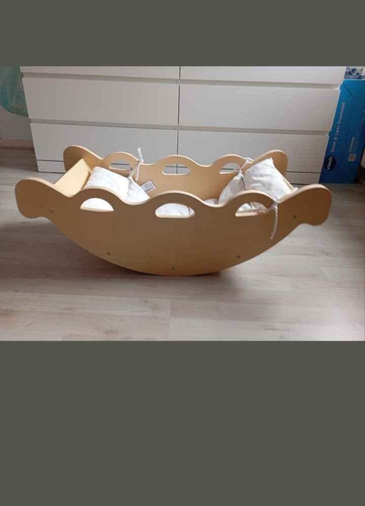 Houten schommelwieg / wiegje, Kinderen en Baby's, Babywiegjes en Ledikanten, Ophalen of Verzenden, Zo goed als nieuw, Wieg