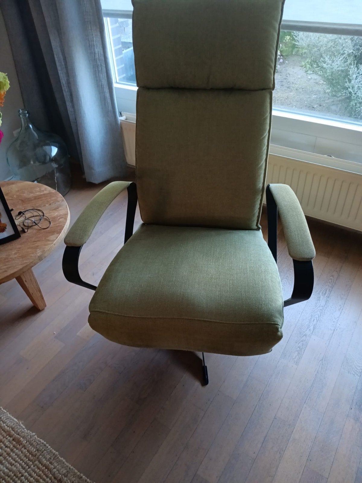 Verstelbare relaxstoel L Trendhopper lichtgroen stof, Ophalen, Gebruikt, Stof