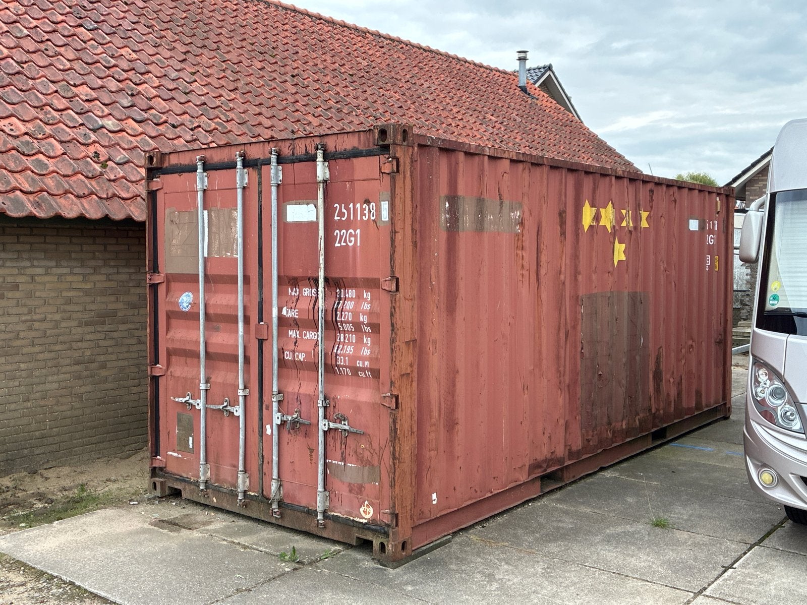 20ft zeecontainer - Ideaal voor opslag, Ophalen