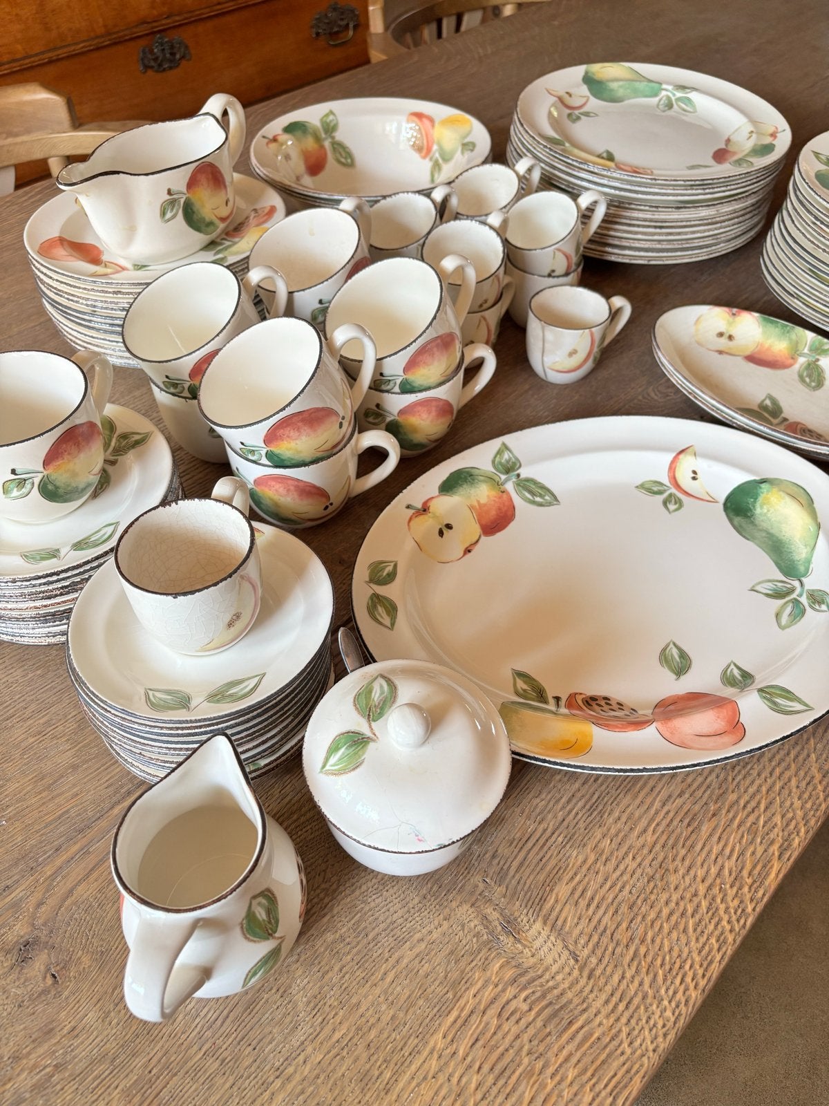 Uitgebreid Grindley Covent Garden Servies - Fruitmotief, Ophalen