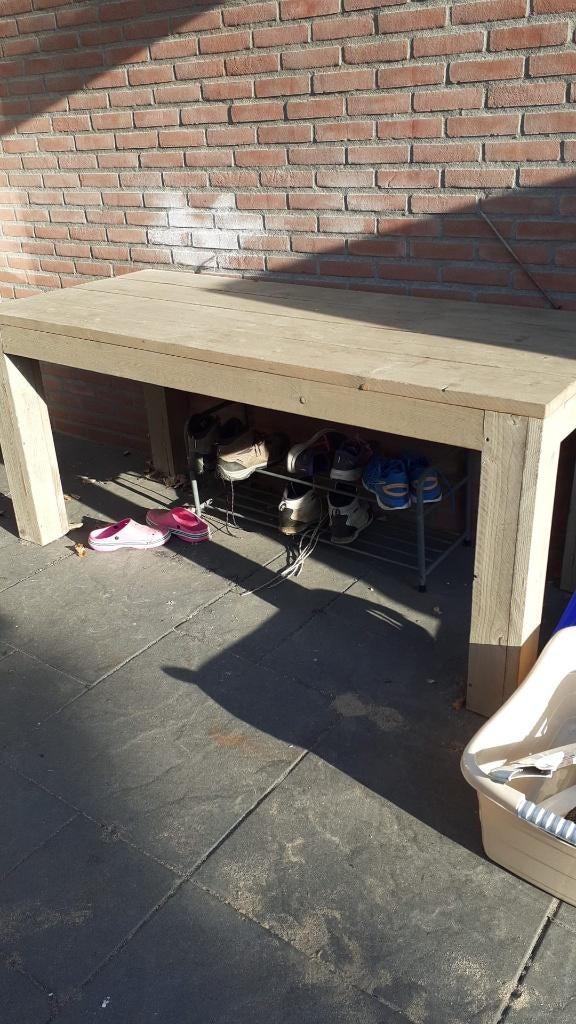 buitentafel, Ophalen, Gebruikt, Rechthoekig, Hout