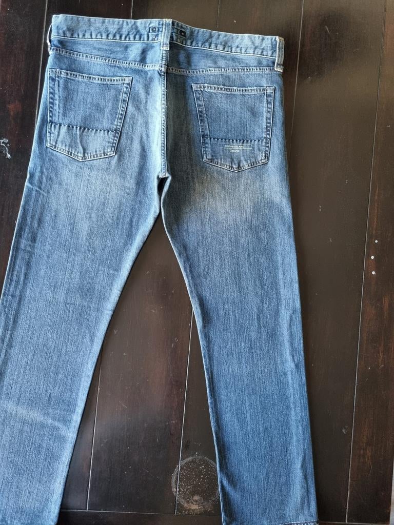 CLASSIC STONE ISLAND STRAIGHT STRETCH JEANS SIZE 36/30, Kleding | Heren, W36 - W38 (confectie 52/54), Blauw, Ophalen of Verzenden