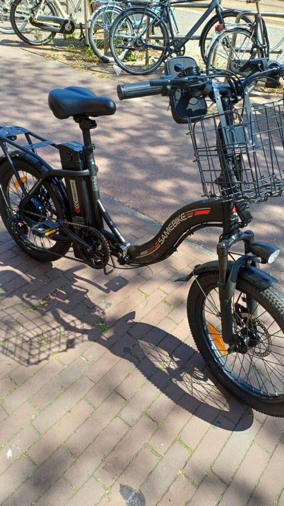 Samebike elektrische vouwfiets - Compact en krachtig, 20 inch of meer, Versnellingen, Zo goed als nieuw, Totaal opvouwbaar