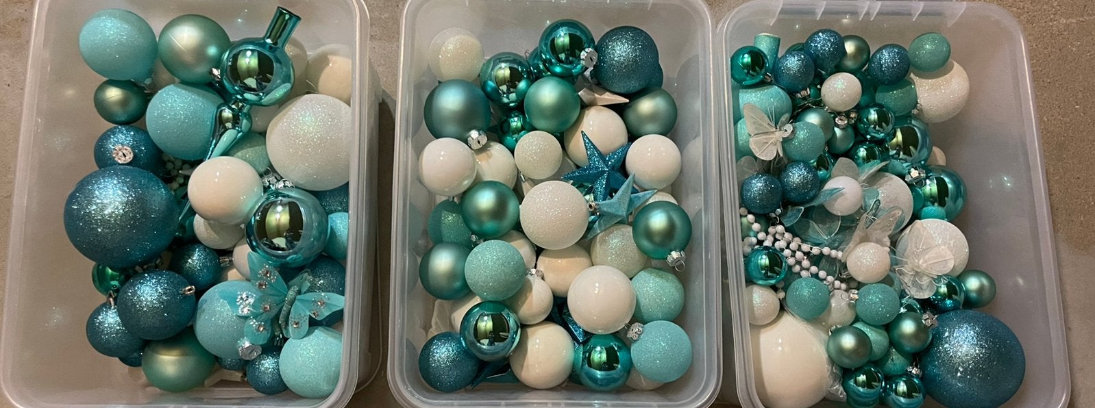 Grote set kerstballen te koop, Ophalen, Gebruikt