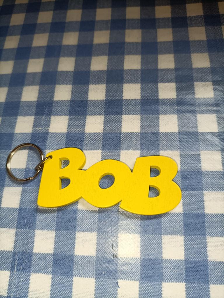 Bob sleutelhanger "Ik ben de Bob", Verzamelen, Sleutelhangers, Zo goed als nieuw, Ophalen of Verzenden