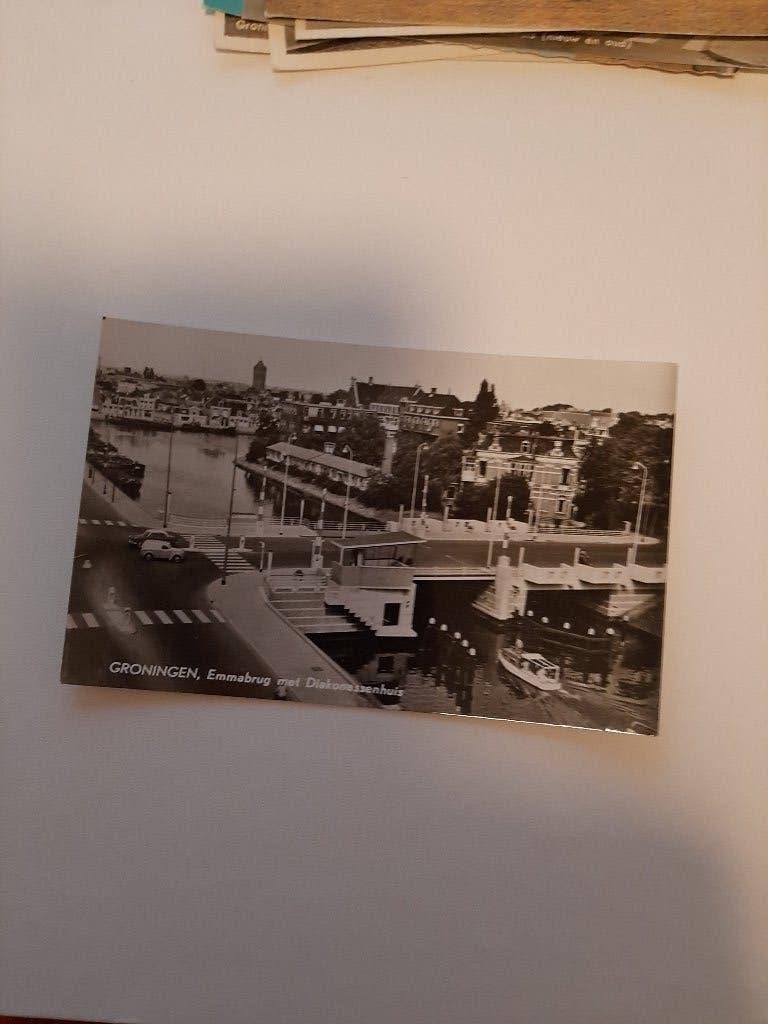Groningen, Emmabrug met diakonessenhuis, Verzenden, Voor 1920, Ongelopen, Groningen