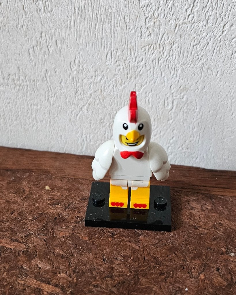 Lego 71000-7 man in kippenpak - zeldzaam, Lego, Ophalen of Verzenden, Zo goed als nieuw, Minifiguren serie