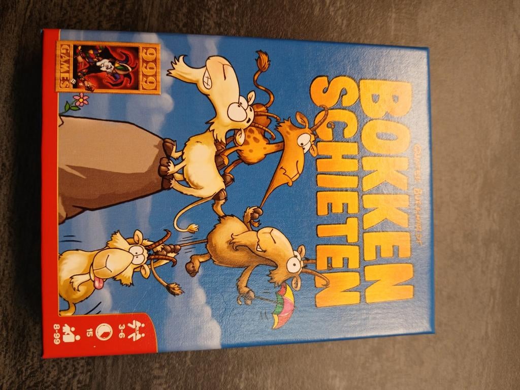 Bokkenschieten - Leuk kaartspel van 999 Games, Vijf spelers of meer, Ophalen of Verzenden, Zo goed als nieuw, 999 Games
