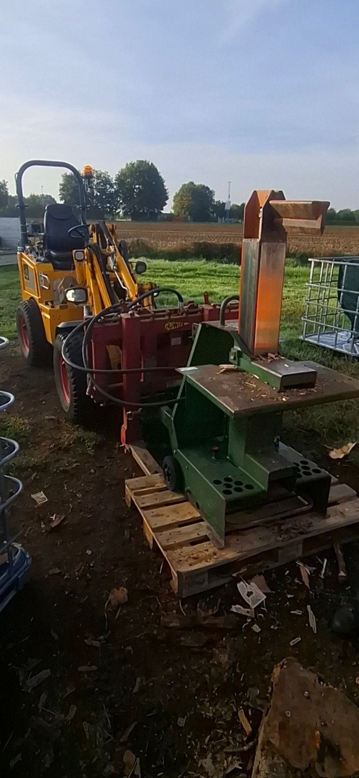 houtklover te huur met machinist