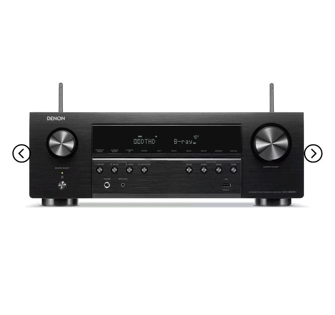 Denon AVR-S660H compleet met 5.1 speaker set, Ophalen, Denon, Zo goed als nieuw, 120 watt of meer