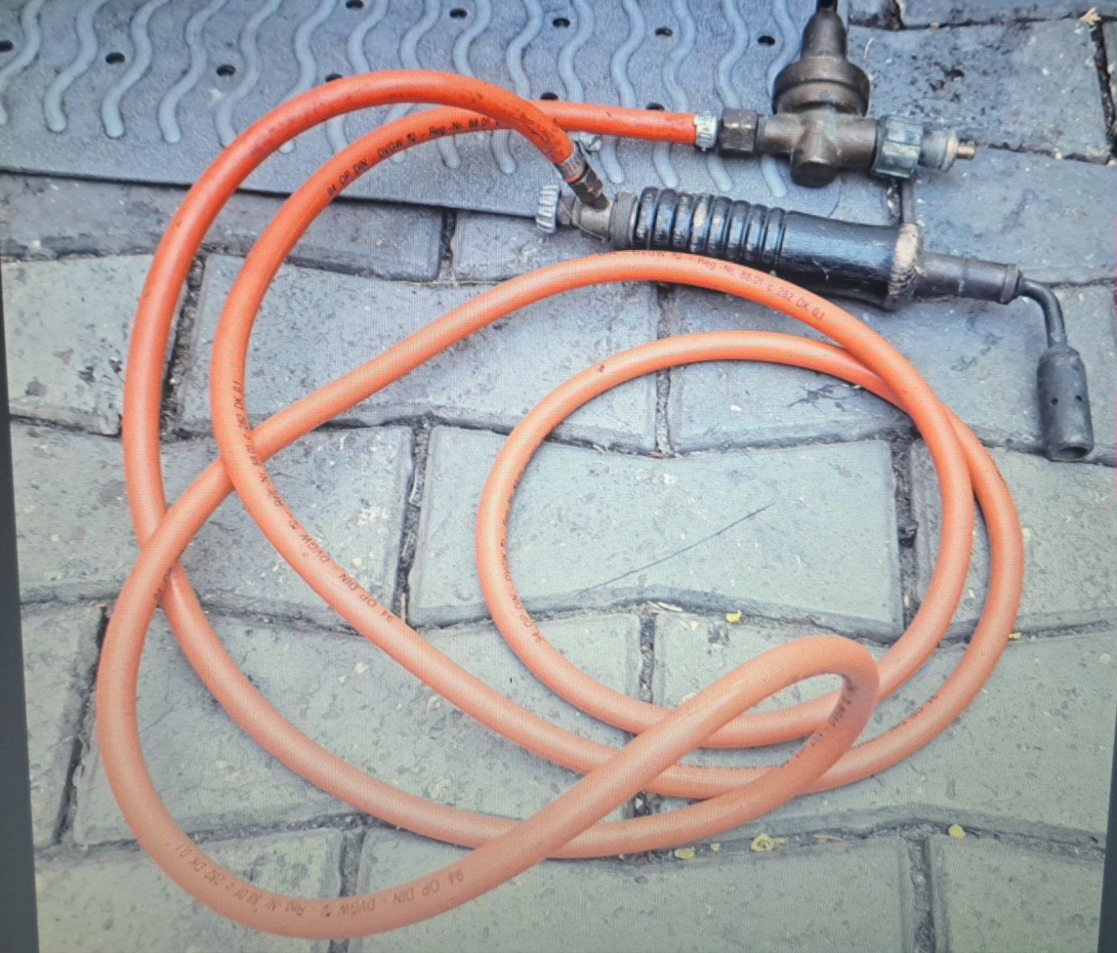 Gebruikte lasbrander met slang en drukregelaar, Ophalen of Verzenden, Gebruikt, Overige typen