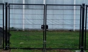 Dubbele poort B-keus Formaat: 4000x2000 (BxH), Ophalen, Nieuw, IJzer, Dubbelstaafmat hekwerk