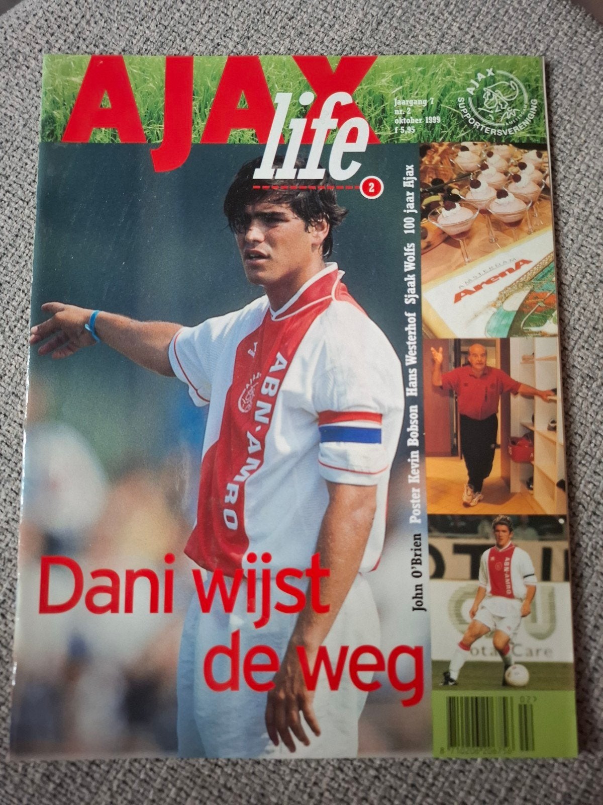 Ajax Life Magazine - Dani wijst de weg - Oktober 1999, Ophalen of Verzenden, Zo goed als nieuw, Sport en Vrije tijd