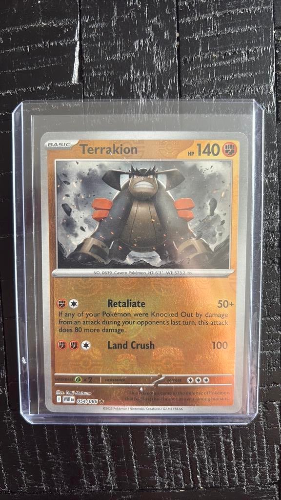 Pokemon White Flare Terrakion Masterball, Ophalen of Verzenden, Zo goed als nieuw, Losse kaart