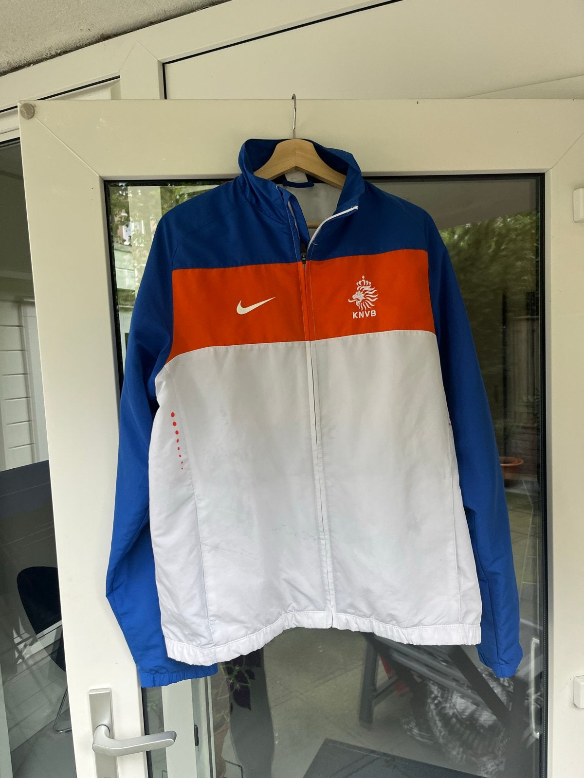 Vintage Nederlands Elftal Jasje - Nike KNVB, Ophalen of Verzenden, Gedragen, Maat 52/54 (L), Meerkleurig