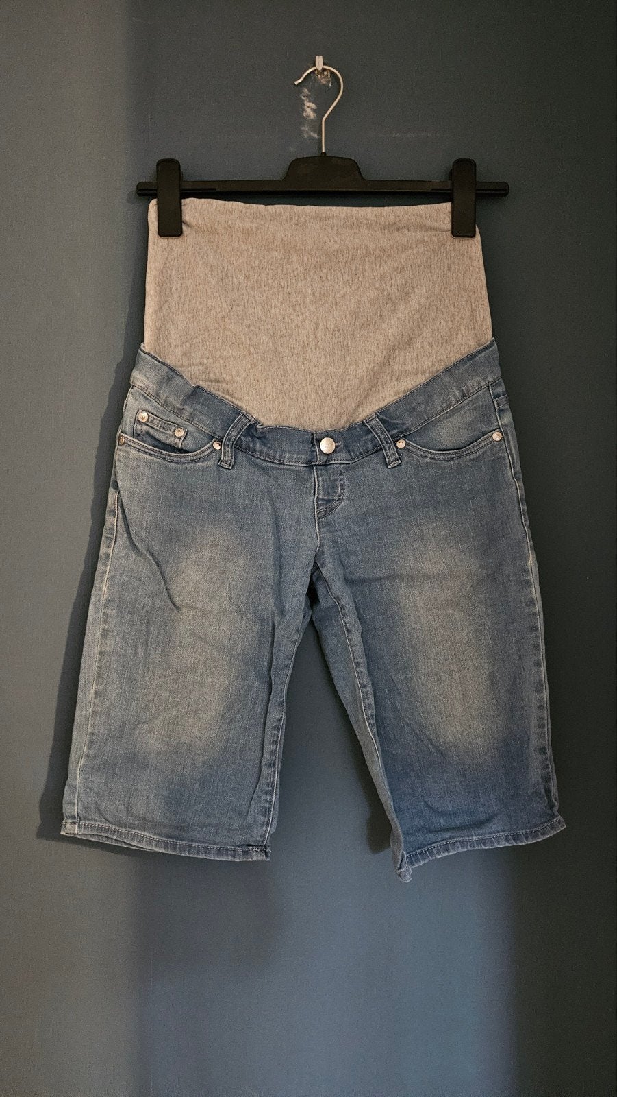 Zwangerschaps korte broek - BPC Bonprix Collection, Blauw, BPC Bonprix Collection, Ophalen of Verzenden, Maat 36 (S)