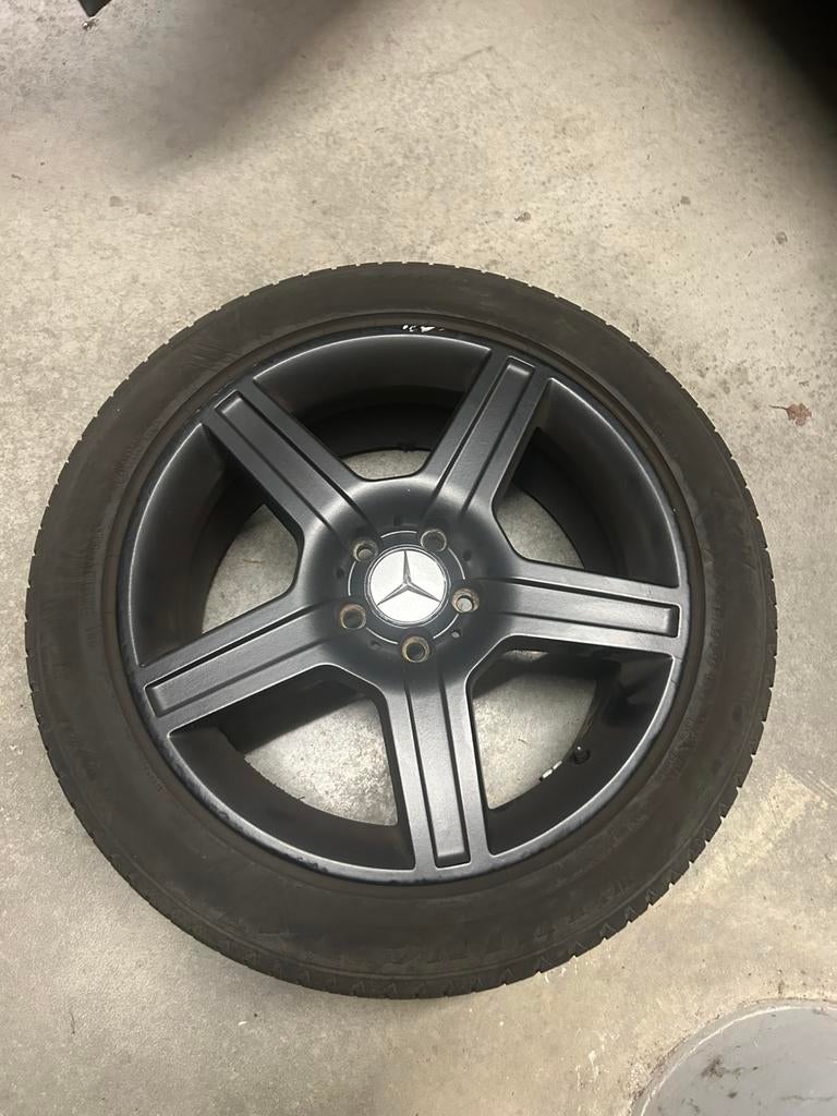 Mercedes velgen met zomerband 18 inch Vito, Ophalen, 18 inch, Velg(en), Zomerbanden