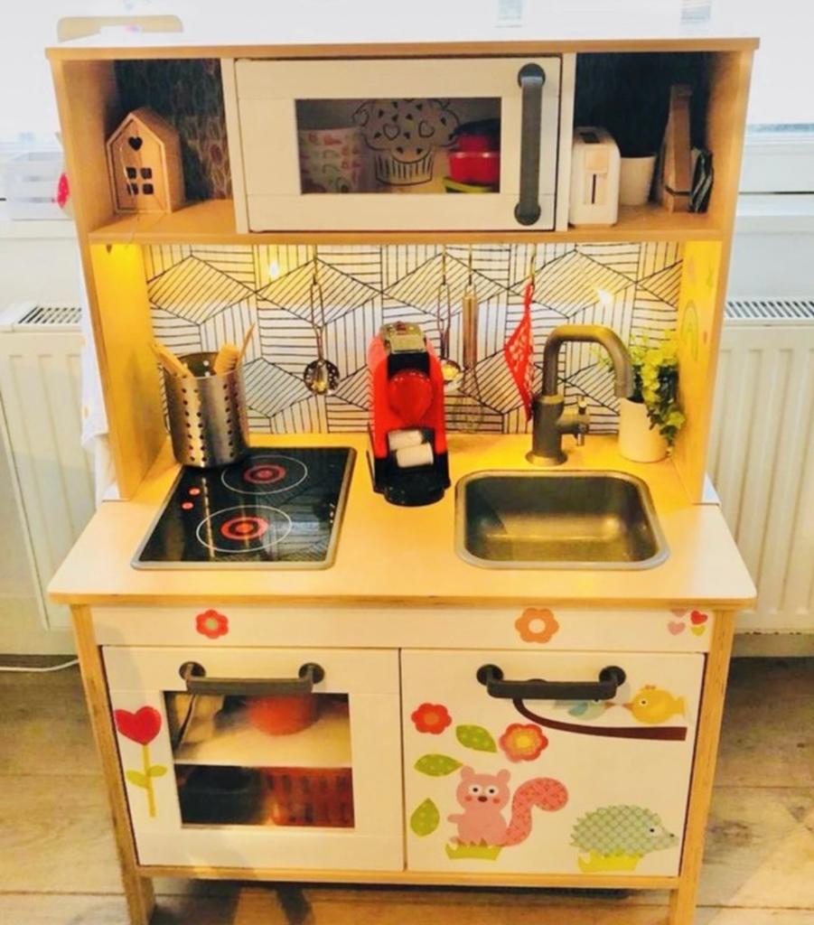 IKEA Speelkeuken met accessoires en speelgoed, Ophalen, Gebruikt
