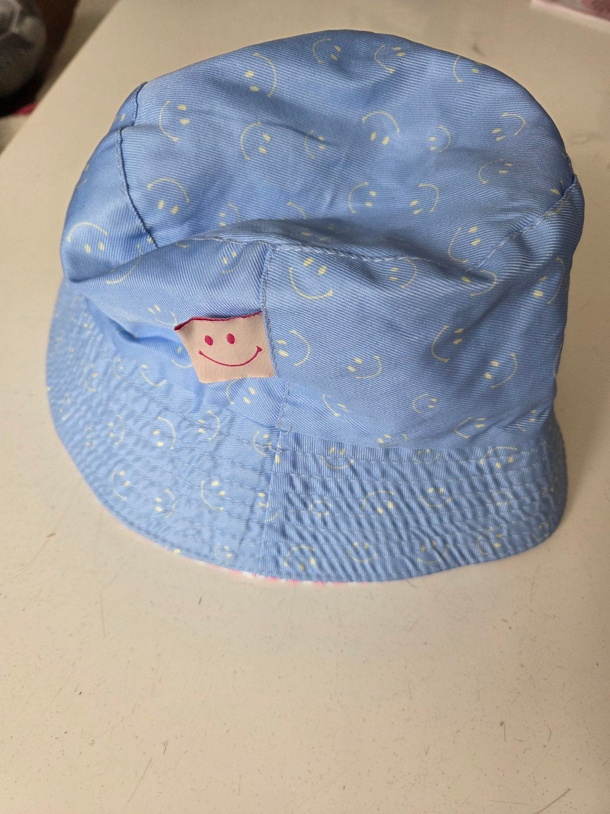 Zonnehoedje kind blauw / roze, Ophalen of Verzenden, Zo goed als nieuw, Jongetje of Meisje, Hoed