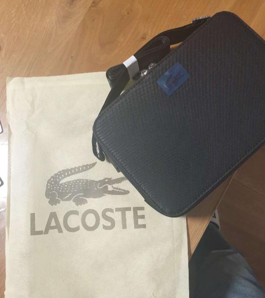Lacoste schoudertas heren - Origineel en ongedragen, Ophalen of Verzenden, Nieuw, Zwart, Overige merken