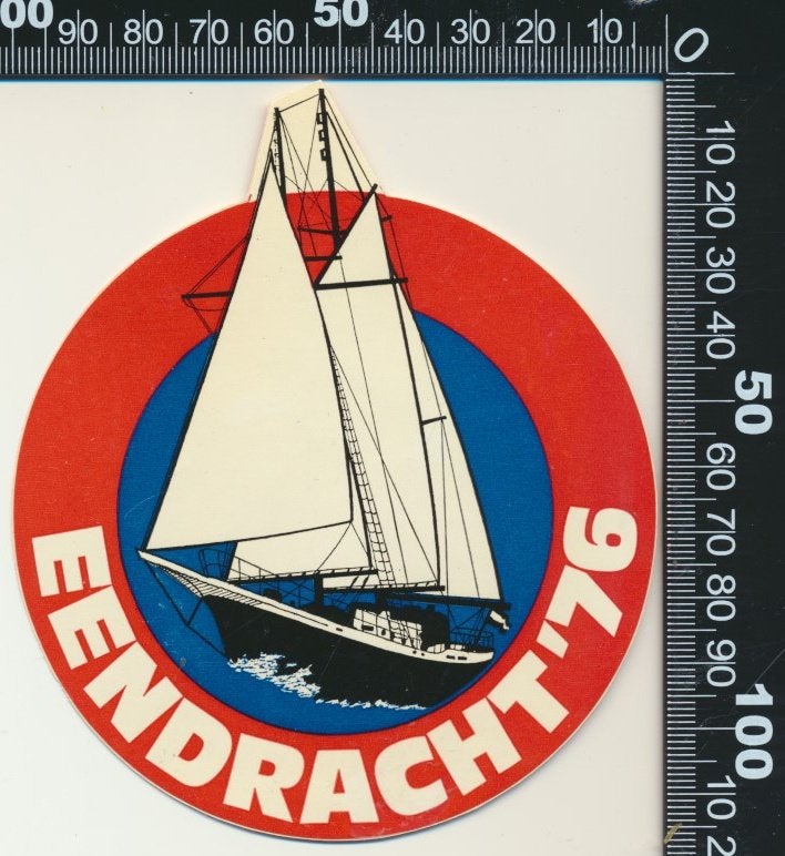 Sticker: Eendracht 1976, Verzamelen, Ophalen of Verzenden, Zo goed als nieuw, Bedrijf of Vereniging