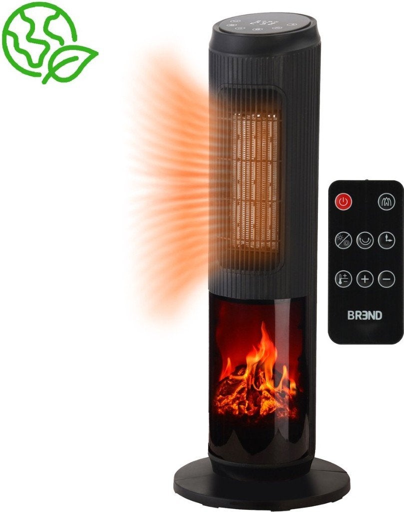 BREND BR-2222 Elektrische Torenkachel met Vlammenspel, Huis en Inrichting, Kachels, Overige soorten, Elektrisch, Ophalen of Verzenden