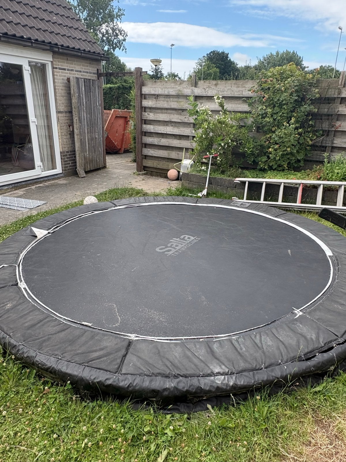 Salta trampoline premium ground 366 cm zwart, Ophalen, Gebruikt
