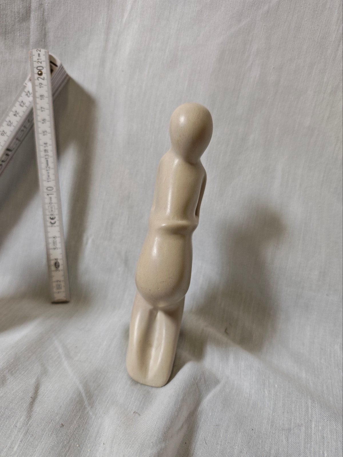 Beeldje zwangere vrouw - Handgemaakt, Ophalen, Minder dan 20 cm, Handgemaakt, Steen of Keramiek