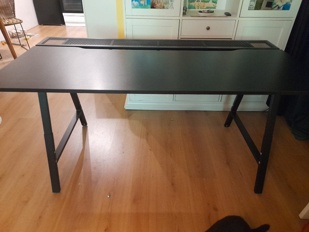 IKEA UTESPELARE gamingbureau 160x80 cm – Erg goede staat, Ophalen, Zwart, 160 cm, Gebruikt