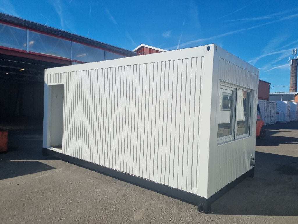 3 X Stalen units Kantoorunit Bouwkeet 6x3 meter, Ophalen