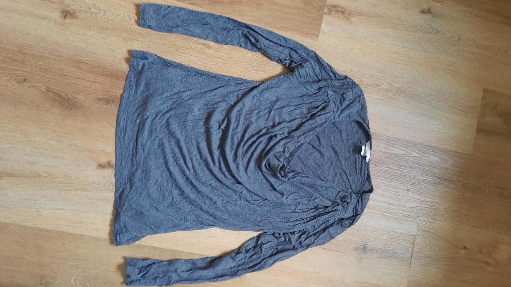 grijs tshirt lange mouwen h&m M, Ophalen of Verzenden, Zo goed als nieuw, Grijs, Lange mouw