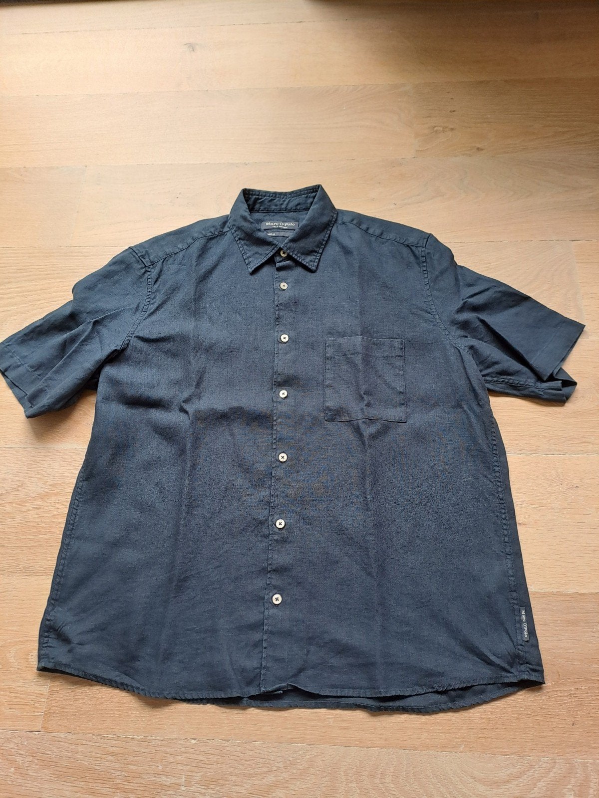 Blauw hemd van 'Marco Polo' in maat 45/46, Blauw, Nieuw, Ophalen of Verzenden, Overige halswijdtes