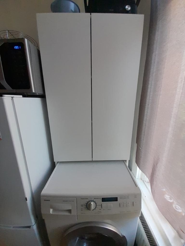 Wasmachinekast IKEA Nysjön, Huis en Inrichting, Ophalen, Overige typen, 50 tot 100 cm, Zo goed als nieuw