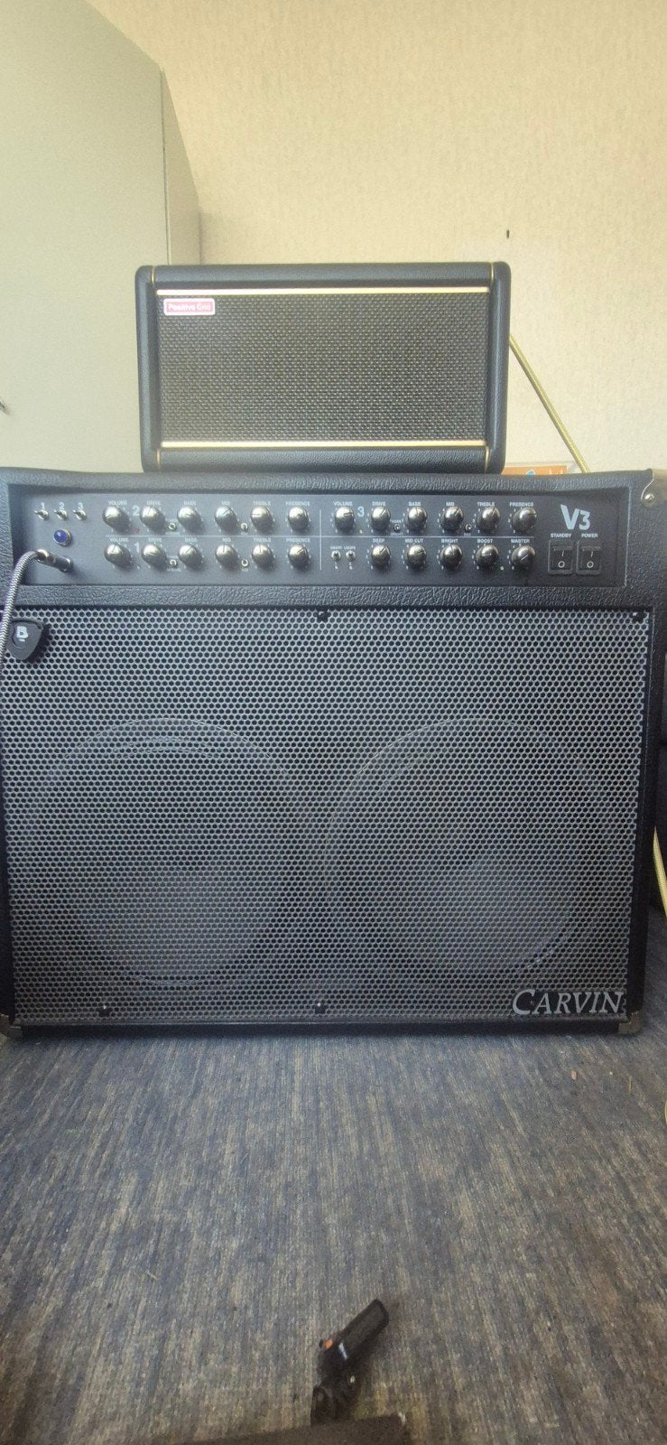Carvin V3 100watt 2x12 combo, Ophalen, Gebruikt, 100 watt of meer