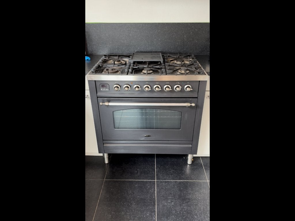 Boretti 6 pits gasfornuis, Ophalen, Gebruikt, 60 cm of meer, Gas