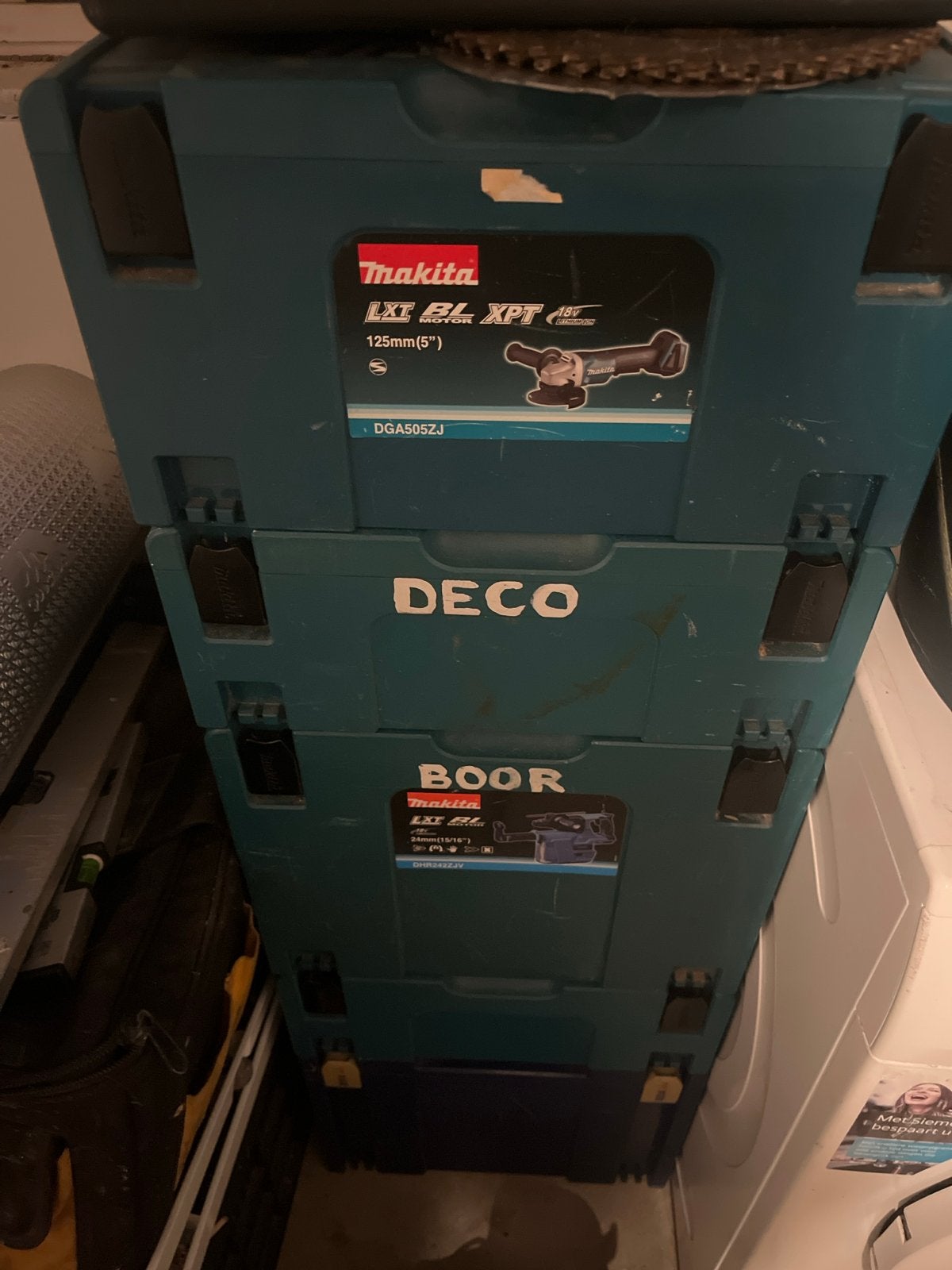 Makita m-boxen.diverse maten, Ophalen, Gebruikt