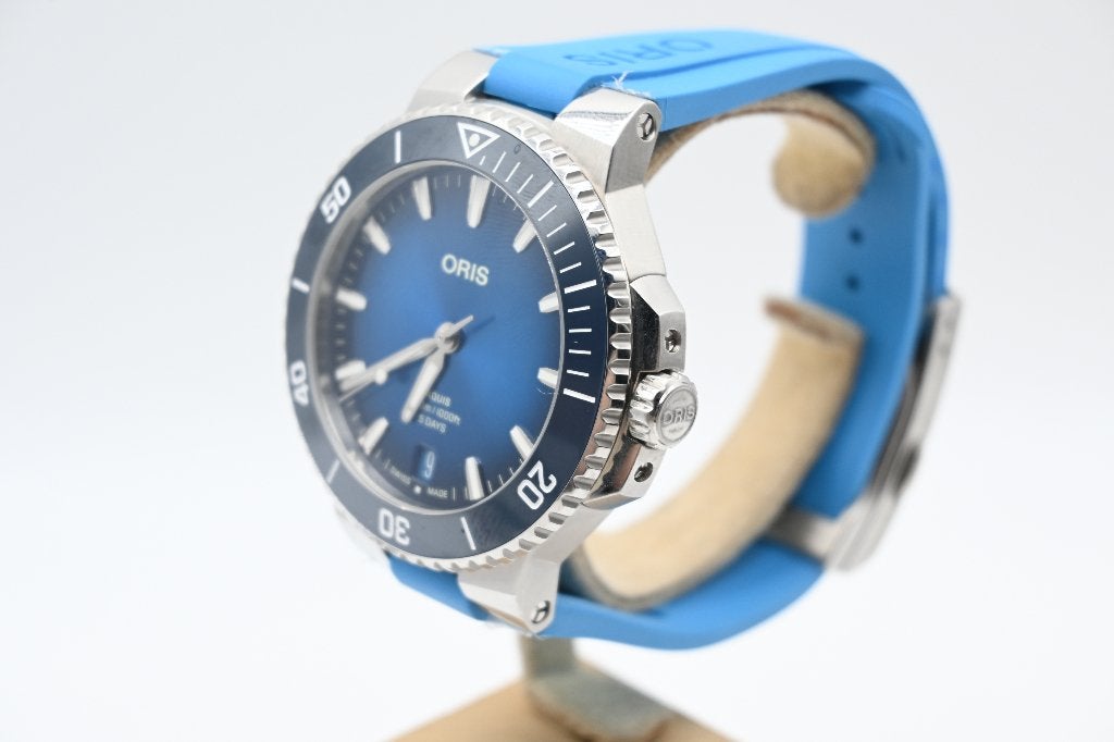 Oris Aquis Date Cal.400 Horloge + Originele factuur, Overige merken, Staal, Staal, Polshorloge