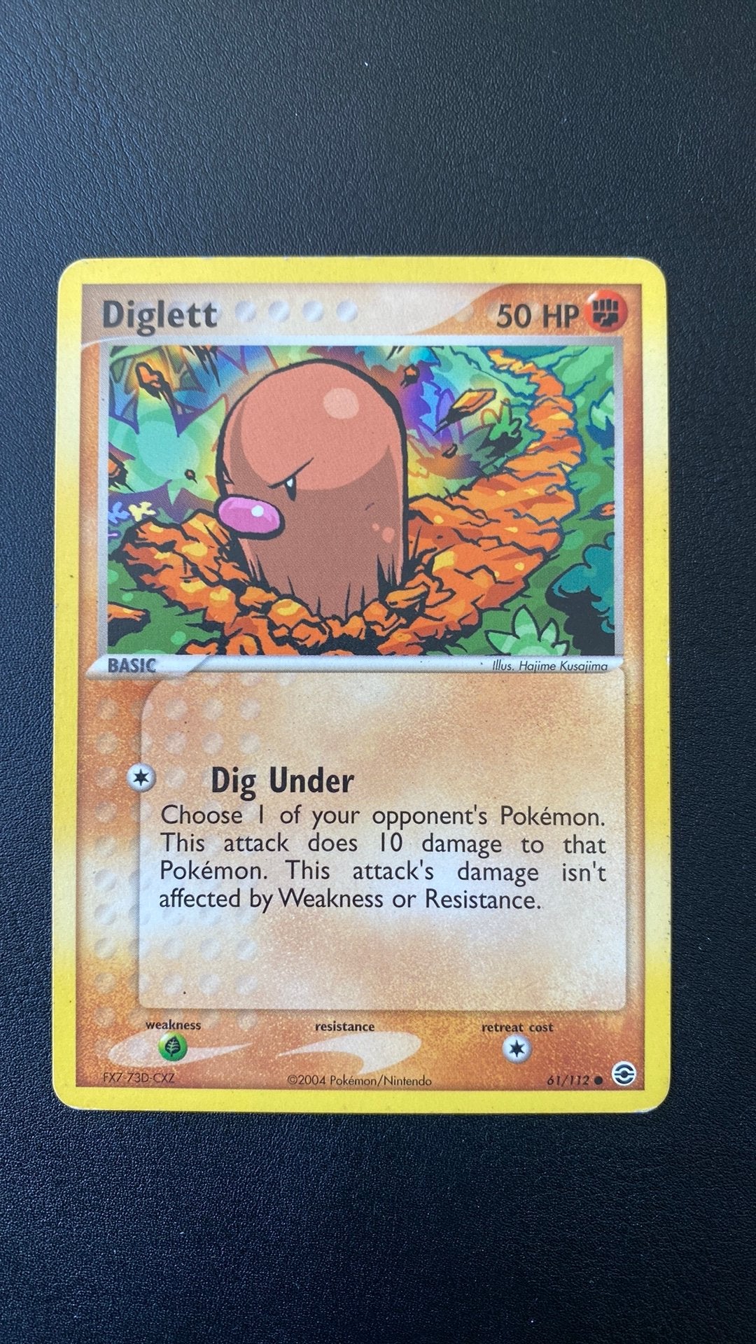 Pokemon diglett firered leafgreen 61/112, Ophalen of Verzenden, Gebruikt, Losse kaart