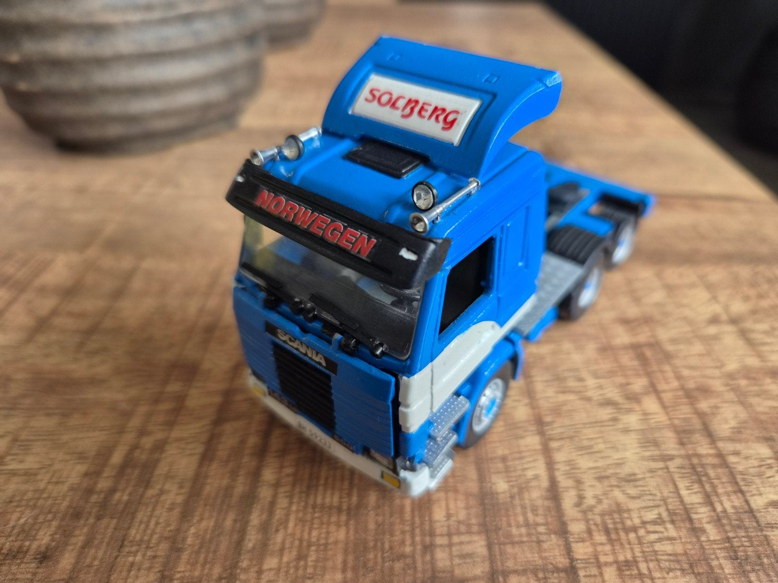 Scania socberg, Hobby en Vrije tijd, Modelauto's | 1:50, Tekno, Zo goed als nieuw, Tekno, Bus of Vrachtwagen