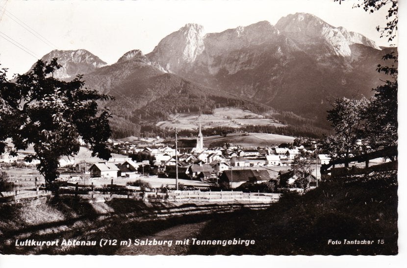Luftkurort ABTENAU. Salzburg mit Tennengebirge. 03-6, Ophalen of Verzenden, 1960 tot 1980, Gelopen, Oostenrijk