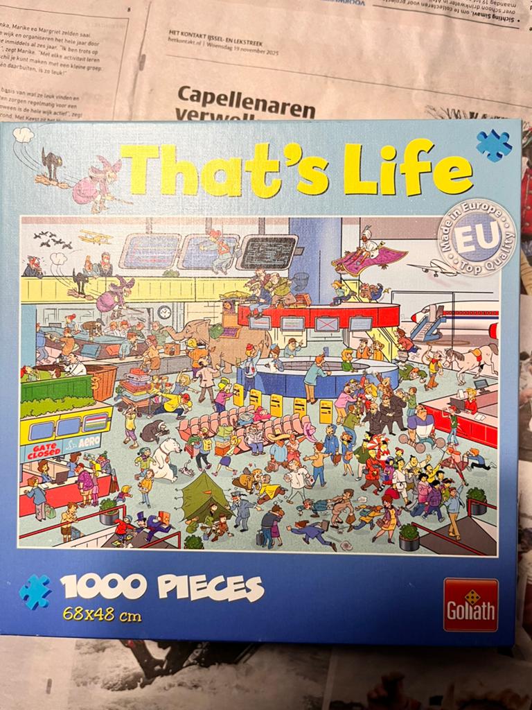 Te koop/Ruilen Puzzel That’sLife 1000 st heks - compleet, Ophalen, 500 t/m 1500 stukjes, Zo goed als nieuw