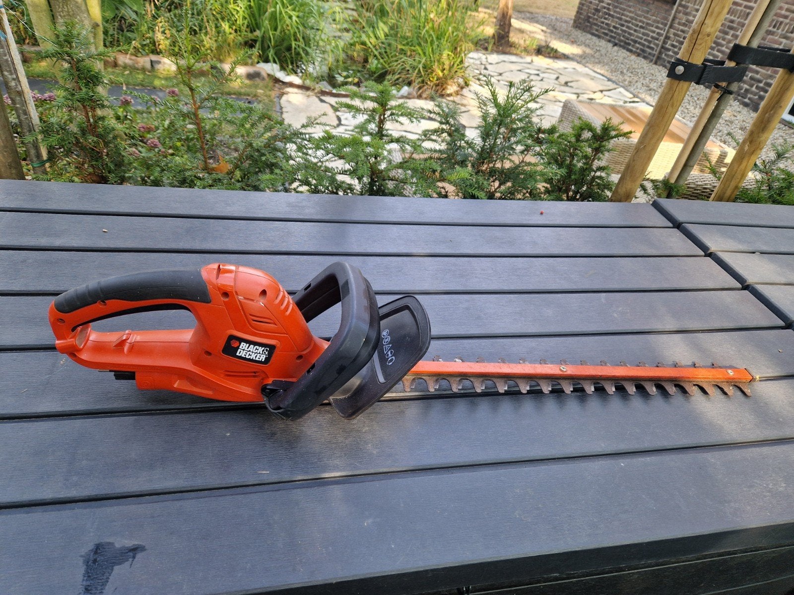 Black & Decker GT5560 elektrische heggenschaar 550W, Ophalen, Gebruikt, Elektrisch, Black & Decker