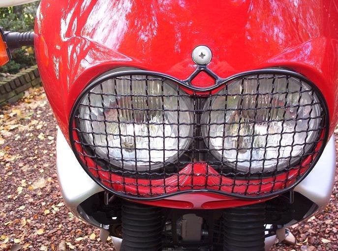 Honda XRV 750 Africa Twin koplamp beschermer zwart RD07A, Verzenden, Gebruikt
