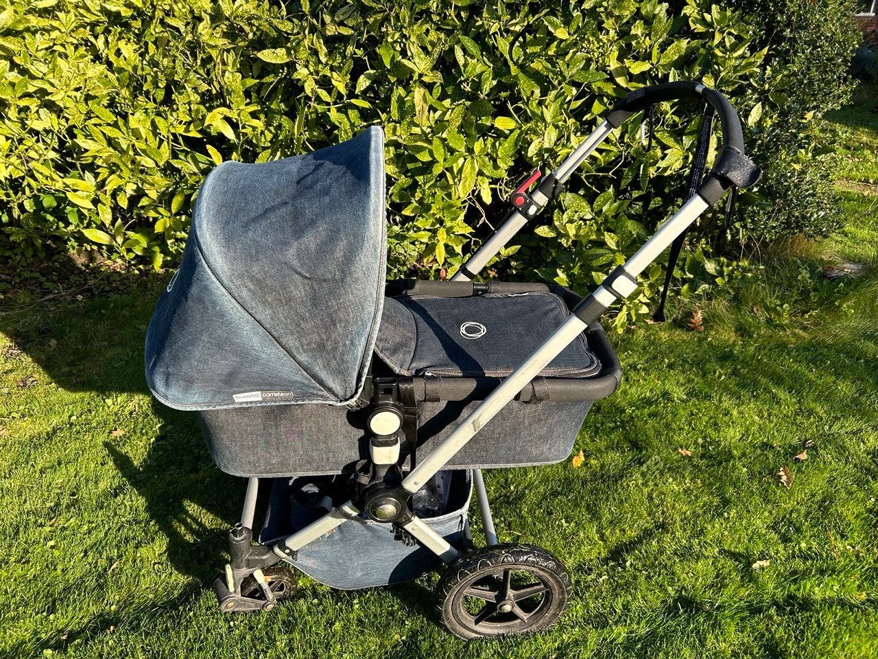 Bugaboo kinderwagen en buggy spijkerstof, Ophalen, Gebruikt, Bugaboo, Combiwagen
