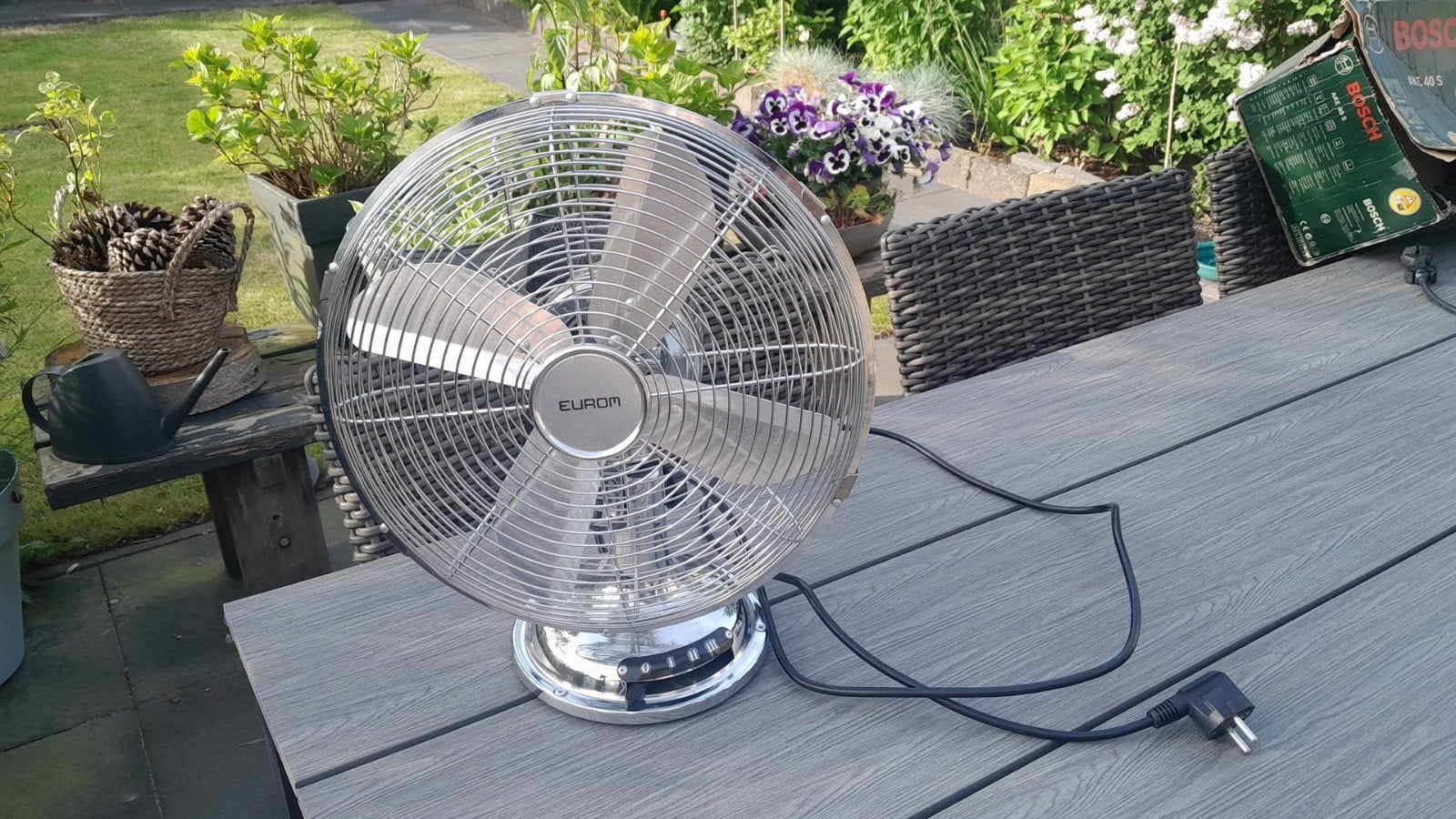 Eurom ventilator - Krachtige en Stijlvolle Koeling, Ophalen of Verzenden, Zo goed als nieuw, Vloerventilator