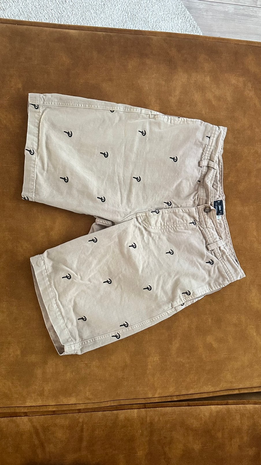Patta korte broek maat 30 shorts all over print, Ophalen of Verzenden, Gedragen, Maat 46 (S) of kleiner, Beige