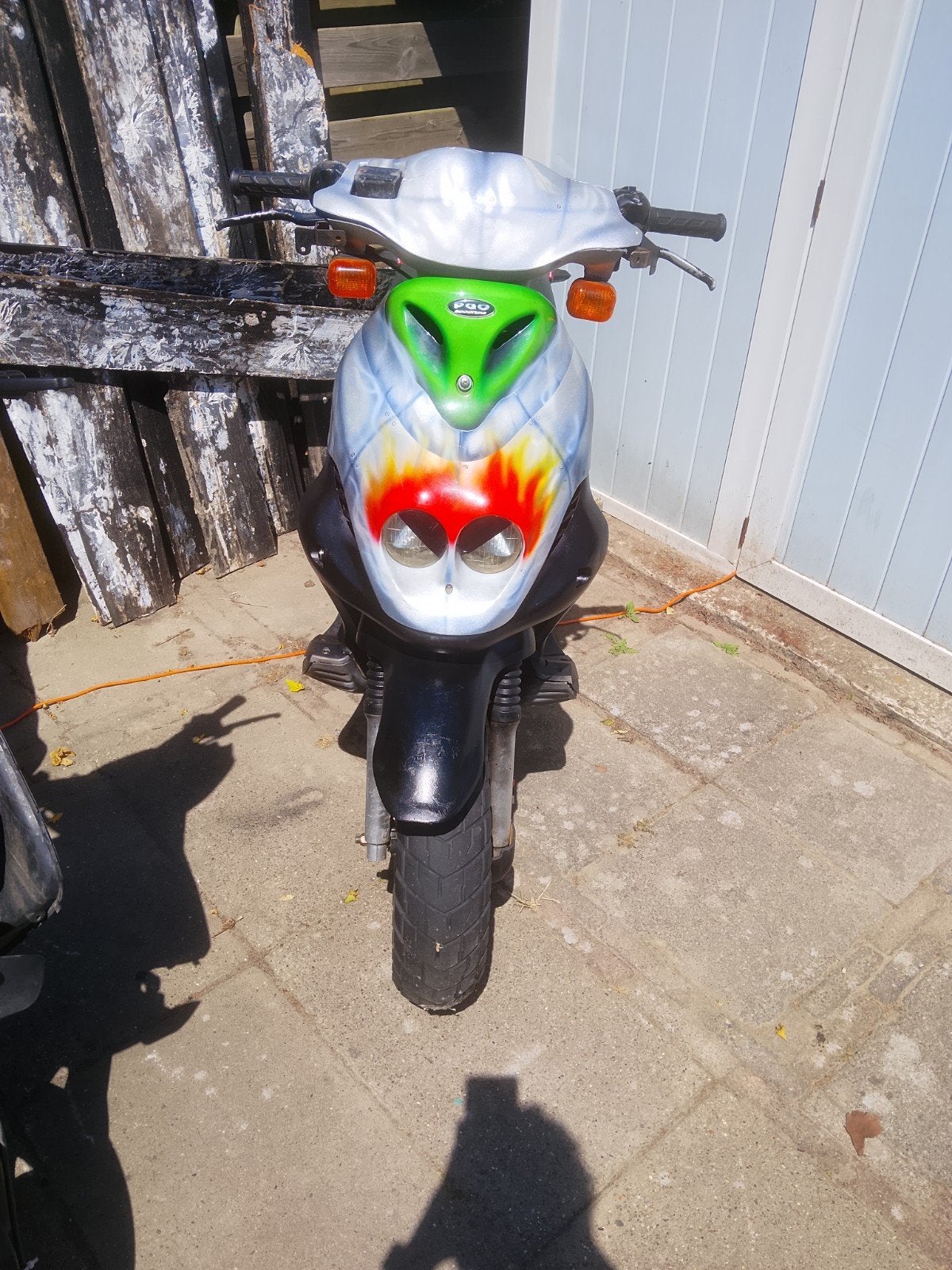 PGO PMX 50 Scooter - Geel Kenteken, Ophalen, Tweetakt, Gebruikt, Maximaal 45 km/u