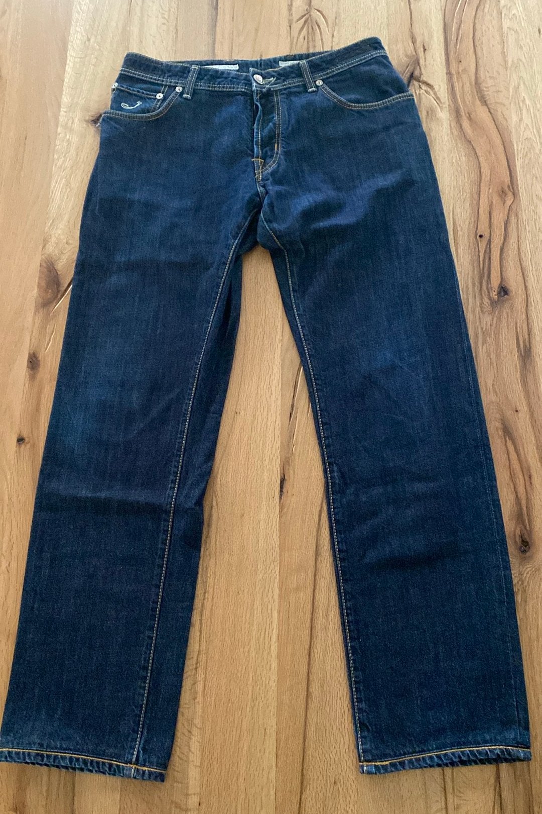 Jacob Cohen spijkerbroek jeans donkerblauw maat 38 (34/34), Kleding | Heren, Verzenden, Gedragen, Blauw, W33 - W34 (confectie 48/50)